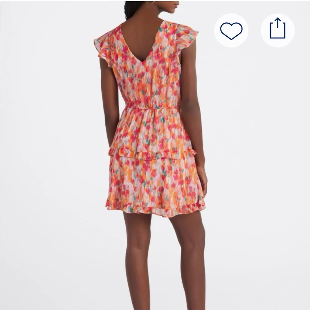 Vibrant Multicolor Ruffle Mini Dress - Picture 2 of 7